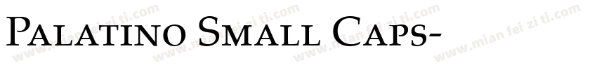 Palatino Small Caps字体转换